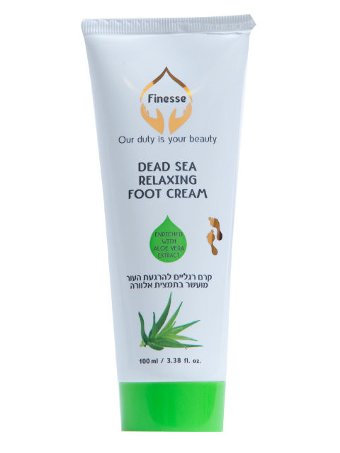 Успокаивающий крем для ног с экстрактом алоэ вера Finesse