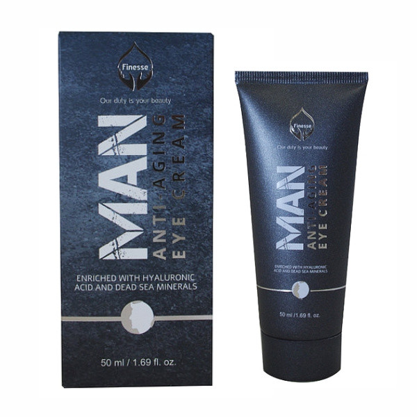 Крем от морщин вокруг глаз для мужчин с гиалуроновой кислотой Finesse